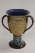 A Royal Doulton tyg, presented to Robert Turner by his colleagues of the Royal Doulton Factory on
