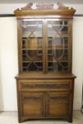 A Victorian mahogany secretaire bookcase, width 121 cm.   CONDITION REPORT:  Good condition.