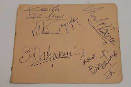 A signed autograph page - Rolling Stones.   CONDITION REPORT:  First line up in good condition,