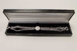A 9ct white gold Ca'D'oro lady's wrist watch, 25.8g.   CONDITION REPORT:  Good condition.