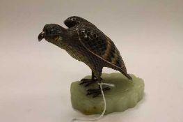 A limited edition silver filigree and enamel figure  - Great Wall Falcon, numbered 119/500, on