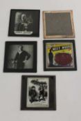 A collection of late Victorian / Edwardian magic lantern slides depicting military leaders,