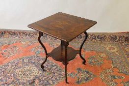 A Victorian inlaid rosewood occasional table, width 60 cm. CONDITION REPORT: Good condition.