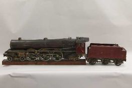 An early twentieth century finely constructed 3.5 inch gauge locomotive engine and tender - The