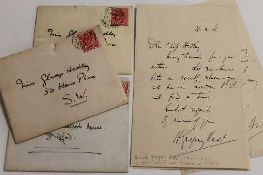 An interesting archive of letters, notes and cards to the Hedley family at Clevedon Lodge,