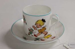 A Shelley Mabel Lucie Attwell cup and saucer. (2) CONDITION REPORT: Good condition.