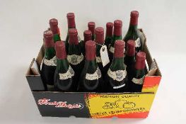 Twelve bottles of Gevrey Chambertin Special Reserve red wine - 1970, together with three bottles -