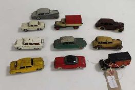 A collection of Meccano Dinky diecast vehicles to include No.30D Vauxhall; No39a Packard Super 8;