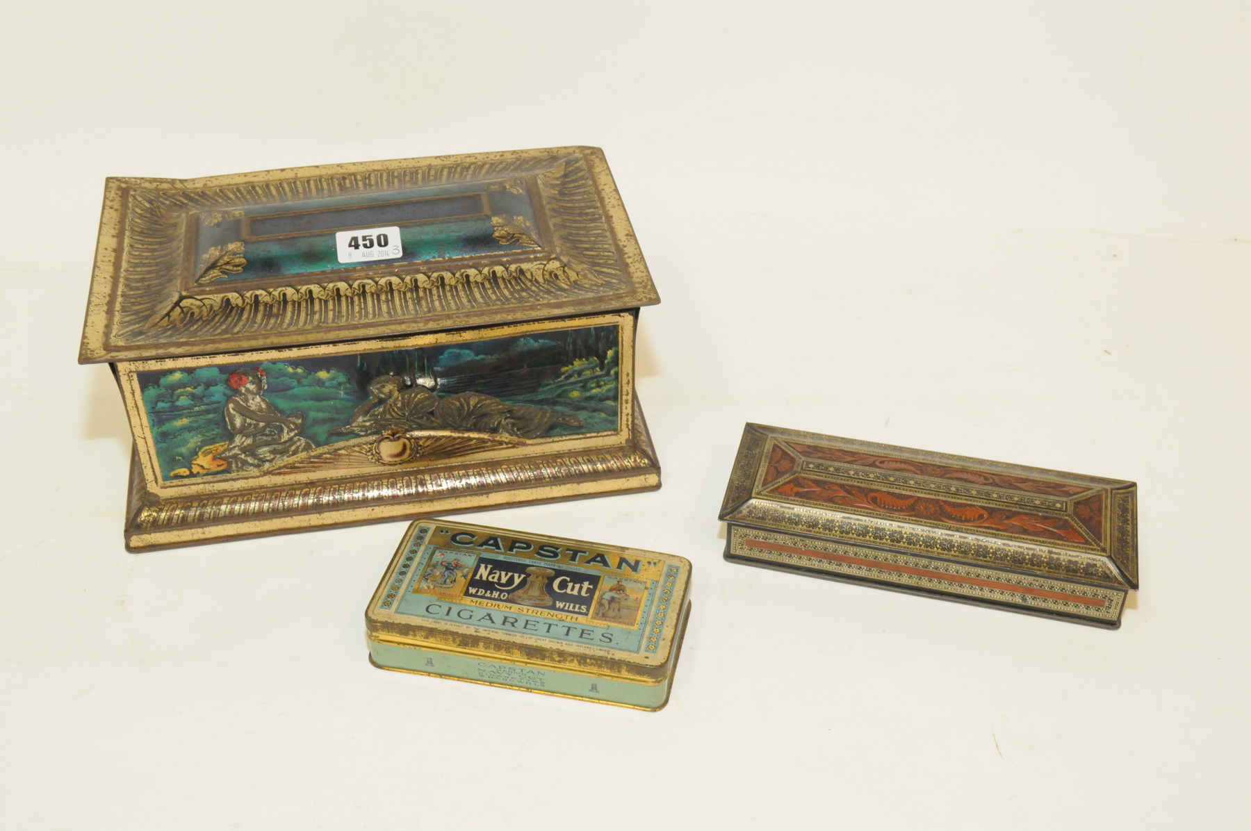 Early 20th century decorative tin of rectangular form for Coleman's Fine Mustard, the polychrome