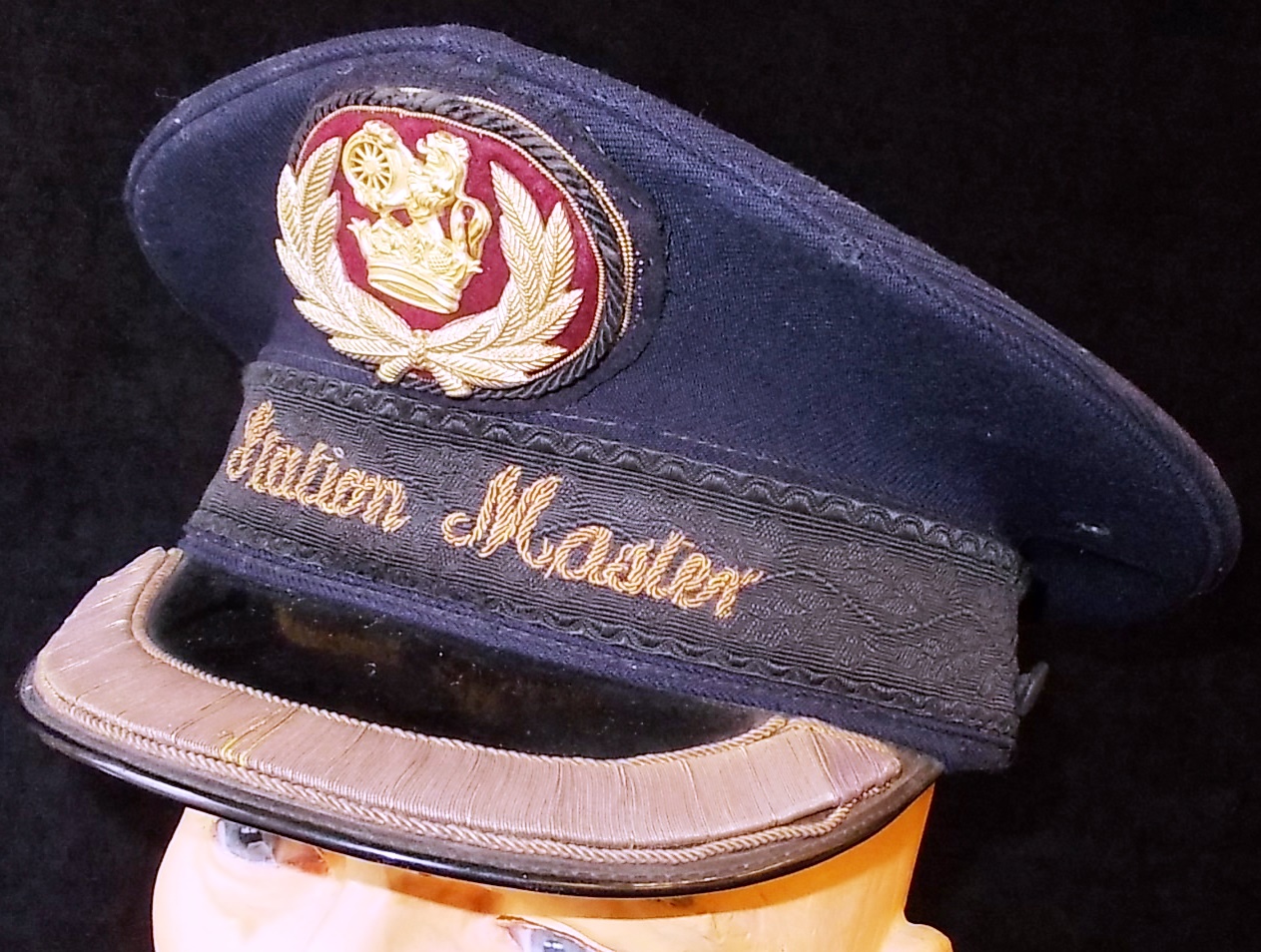 Railwayana. British Rail Station Masters cap.