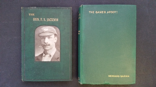 CRICKET, hardback editions, The Hon. F.S. Jackson by Cross Standing, 1906; The Game`s Afoot! by