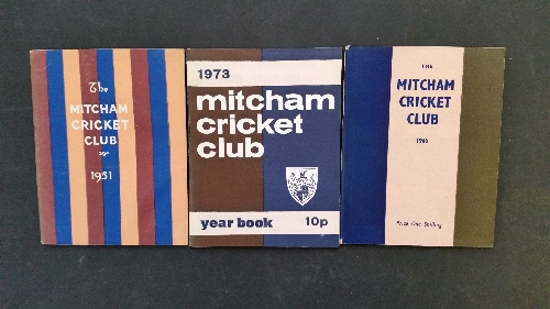 CRICKET, pocket yearbooks, Mitcham Cricket Club, 1951-1955, 1957-1960, 1963-1967, 1969-1979 & 1982,