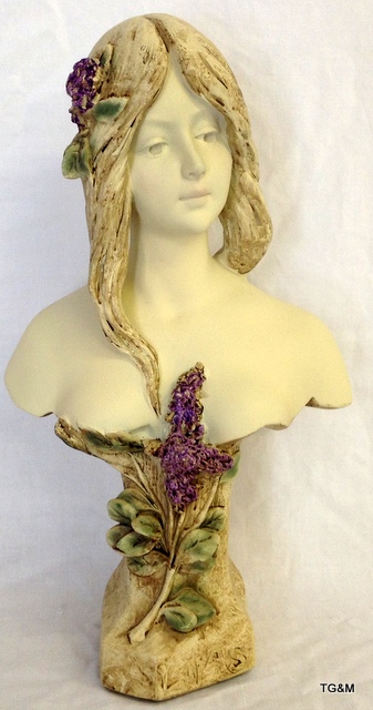 A Parianware style bust of a young lady