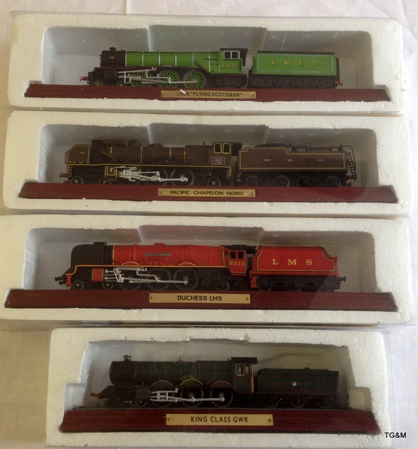 Four models of trains