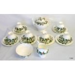 A Royal Chelsea Noel bone china tea set for 6