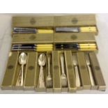 A collection of  Elkington plate cutlery in original boxes