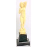 Carved Art Deco figure of nude lady. c.1920-30