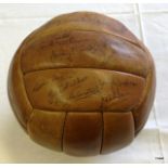 Munich Air Disaster 'Busby Babes'  Authentic signed football, presented as a raffle prize on 4th