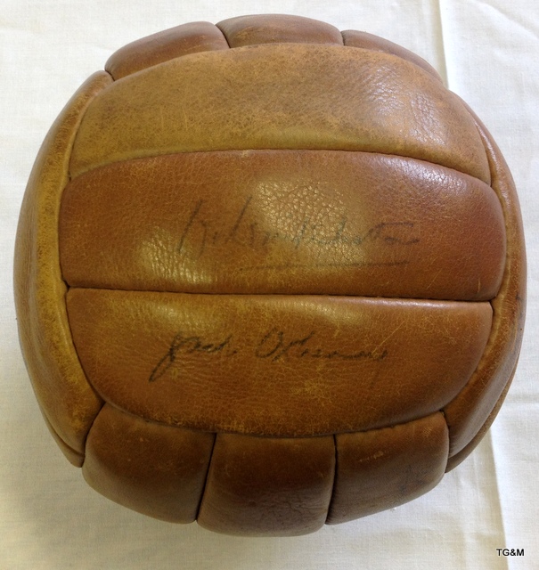 Munich Air Disaster 'Busby Babes'  Authentic signed football, presented as a raffle prize on 4th - Image 4 of 4