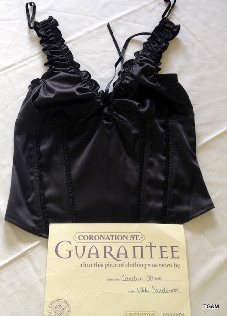 Coronation Street: top worn by Nikki Sanderson (Candice Stow) with Certificate of Authenticity - Image 2 of 2