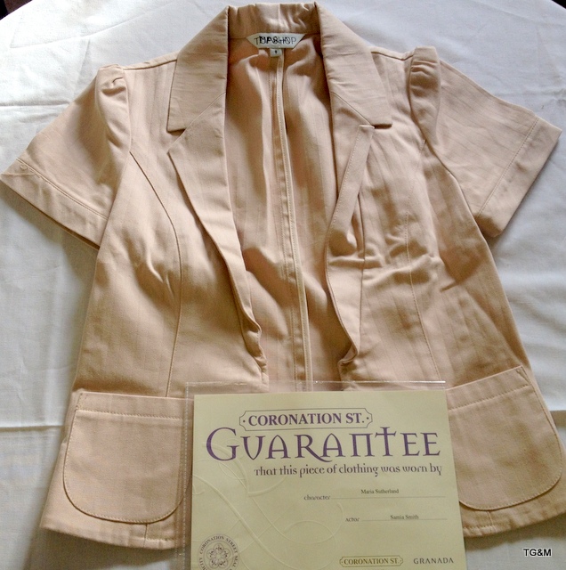 Coronation Street: Jacket worn by Samia Smith( Maria Sutherland) with certificate of authenticity - Image 2 of 2