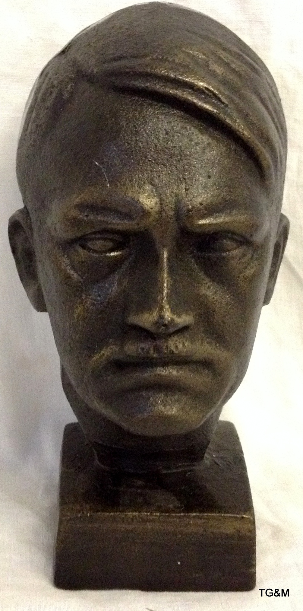 Cast bust of Hitler