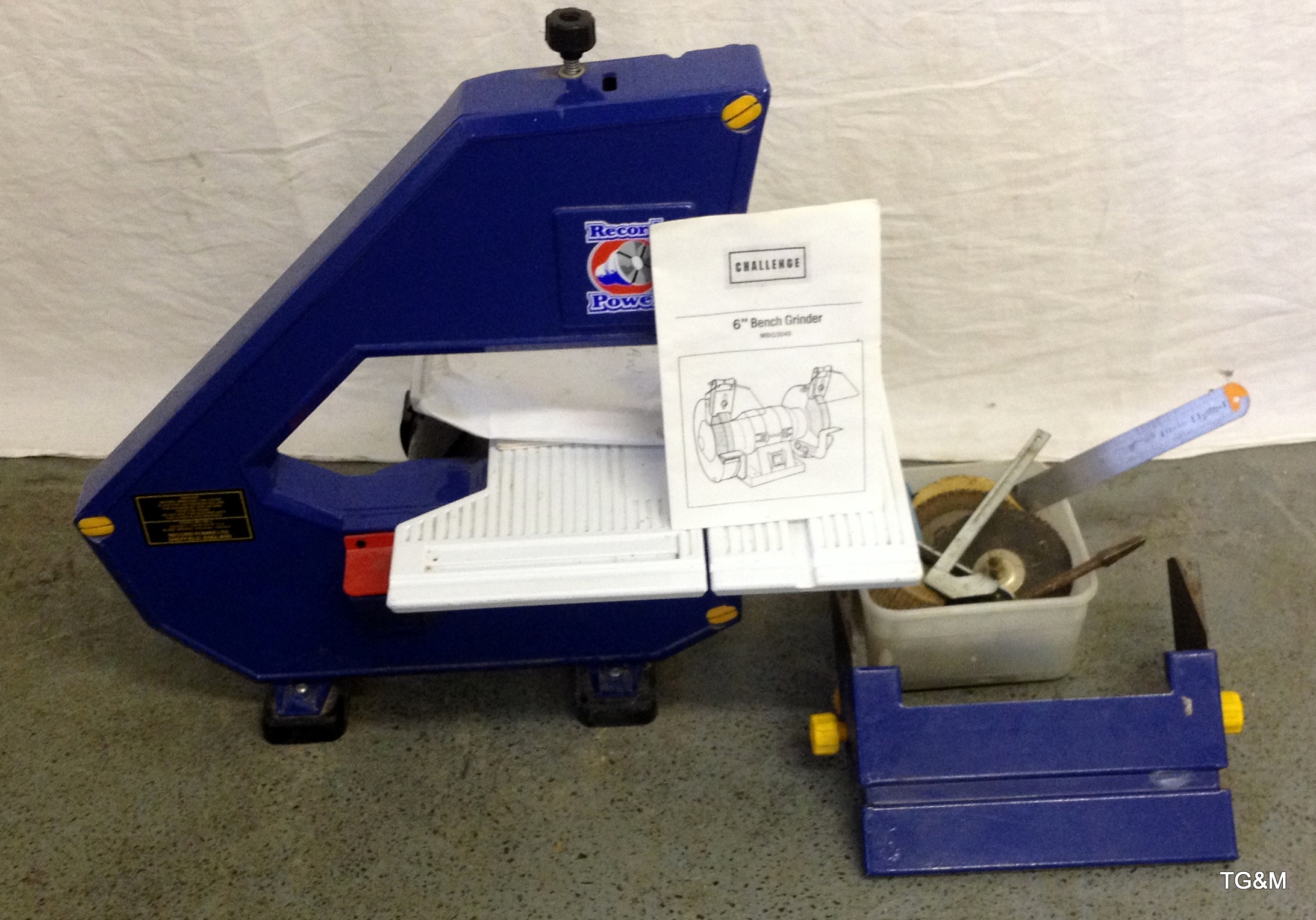 A record power BK3 MK-11 Bandsaw and bits