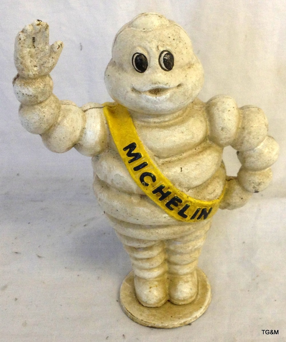 Michelin Man cast iron money box