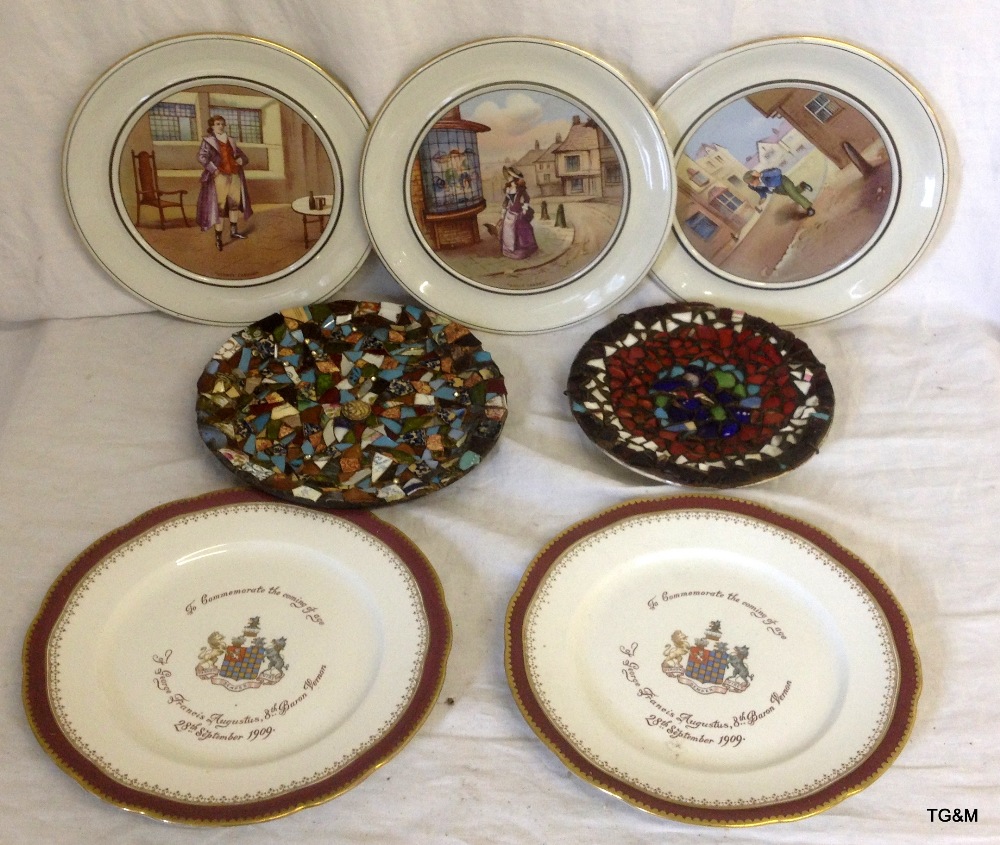 Collection of plates including Royal Doulton