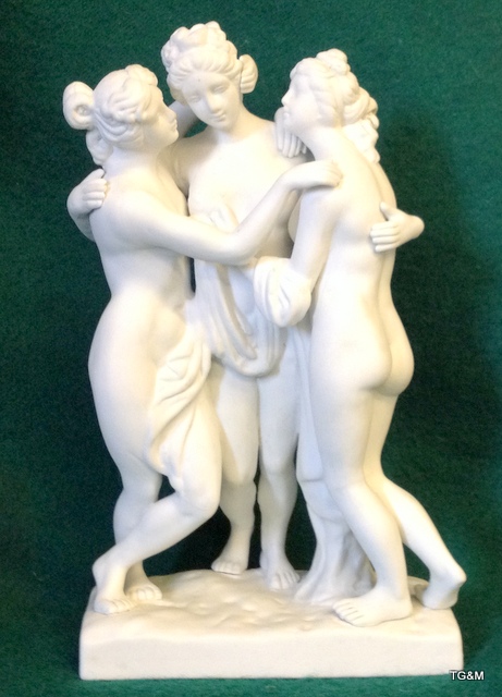 Parian ware group three graces