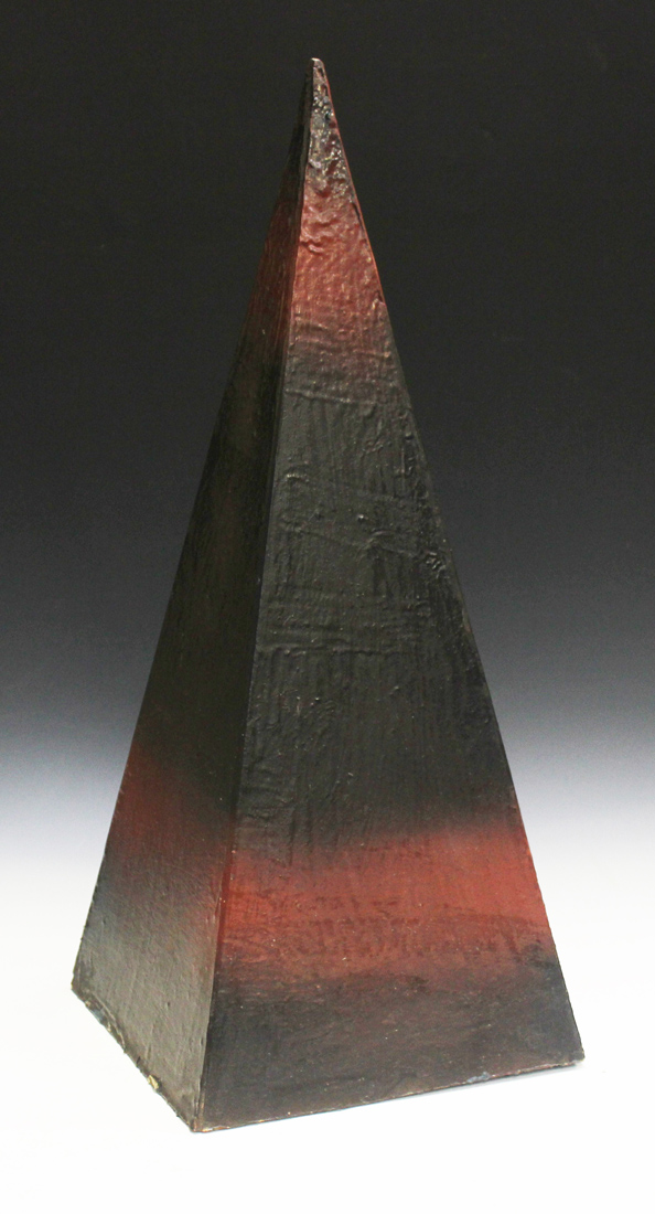 Trevor Edmands - Pyramid, mixed media, height approx 72cm.