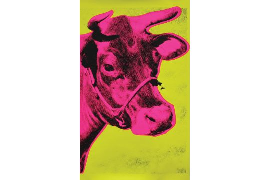 Andy Warhol - `Cow`, 20th Century colour serigraph with left and right margin, sheet size approx