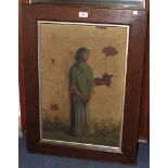 Late 19th Century British School - 'Original Study of a Cingali', oil on canvas, titled verso,