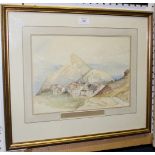 19th Century British School - 'Village of Miami from the Hermitage above La Cava', watercolour