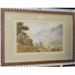 Elliot Henry Marten - 'Crummock Water from Scale Fell', early 20th Century watercolour over pencil