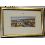 John Booth - View of the River Arno, Florence, gouache, signed and dated July '99, approx 11cm x