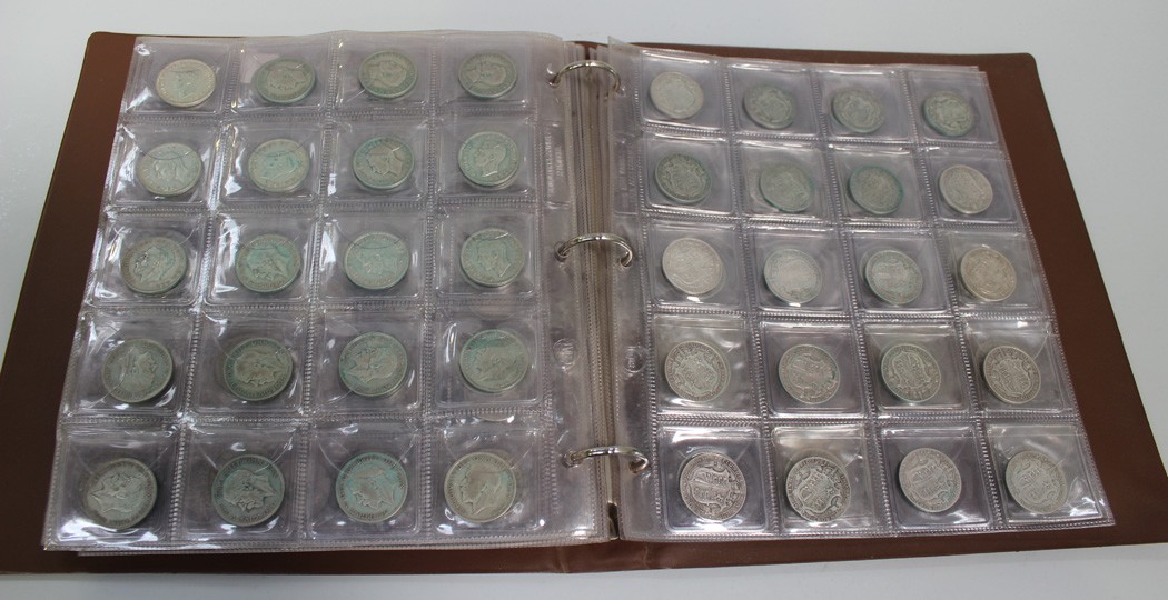 A collection of British pre-decimal silver coinage from Victoria to Elizabeth II, comprising half-