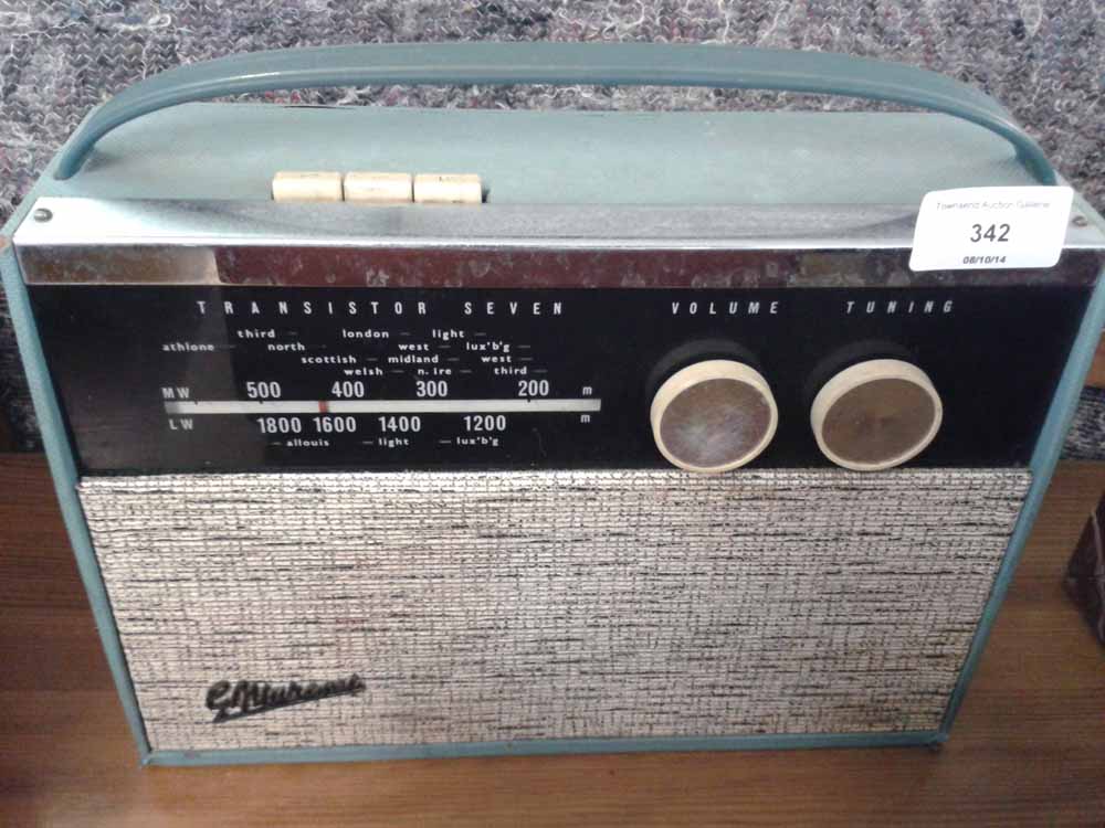 A Marcom Transistor Seven Radio c1960s.