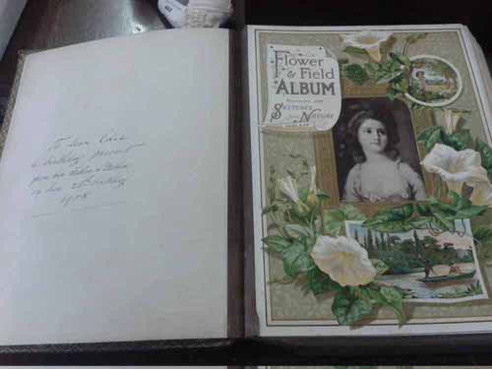 An antique photo album - without photos