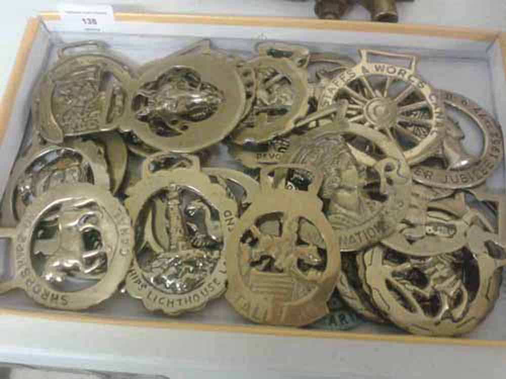 Approximately 25 horse brasses to include 1953 Coronation