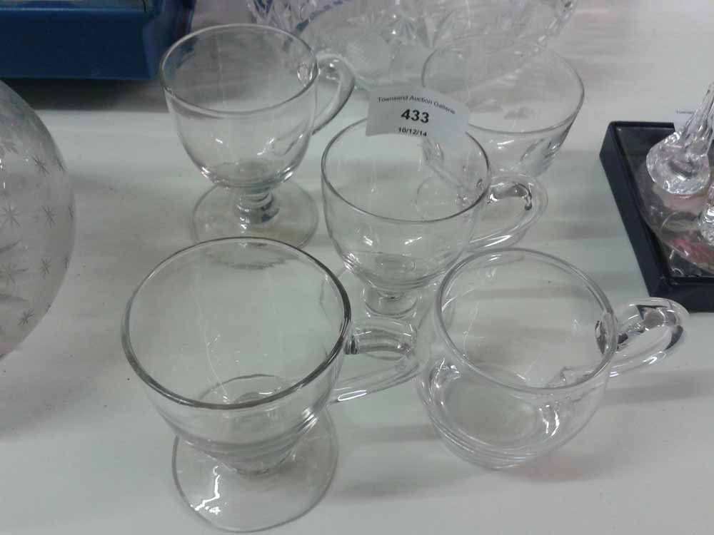 19th/20th century custard cups & glass.