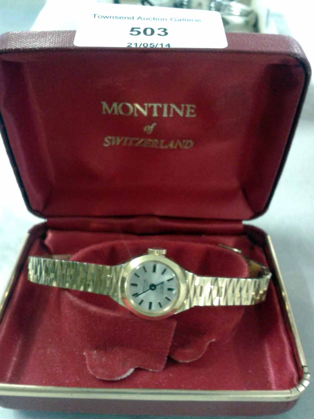 Boxed ladies watch `Montine of Switzerland` in working order