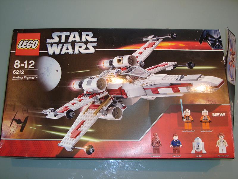 A Star Wars lego set 'X-Wing Fighter' number 6212. Unchecked by Toy 444 but vendor advises