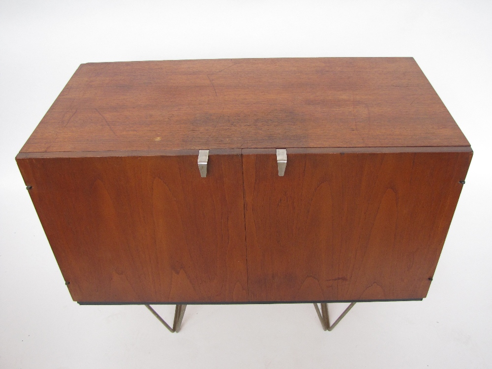 John and Sylvia Reid for Stag Furniture, a late 1950's S Range teak cabinet, with two cupboard