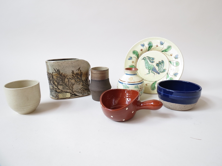 Seven pieces of Swedish ceramic Ynell Nittsjo, Hoganes