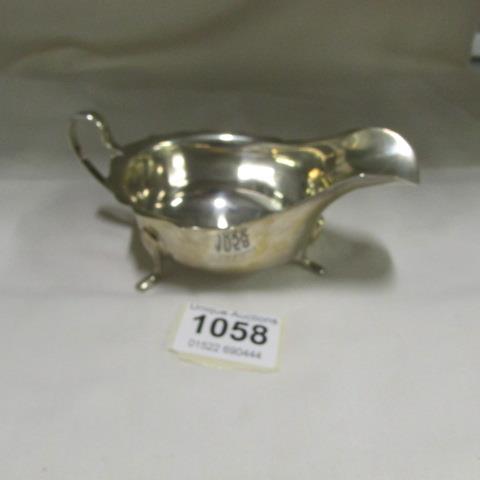 A silver sauce boat, HM Sheffield 1941/42