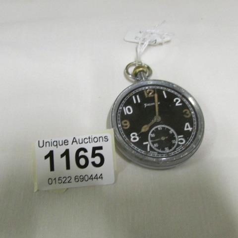A marked military pocket watch by Helvetta