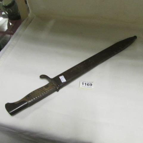 A military bayonet