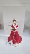 A boxed Royal Doulton figurine from the 12 days of Christmas series 'On the 3rd Day'