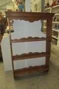 A pine wall shelf